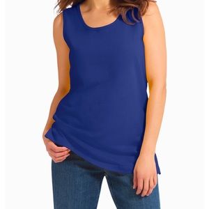 Woman Within Blue Scoop-NeckTank